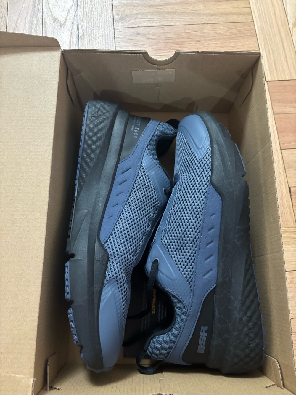 UA Under Armour Project Rock BSR 5 Men Size 11 Grey Black Training 3028296-044